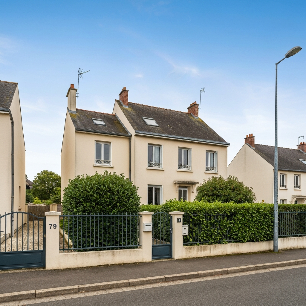 Vue de la maison à Puisieulx pour estimation en cas de divorce