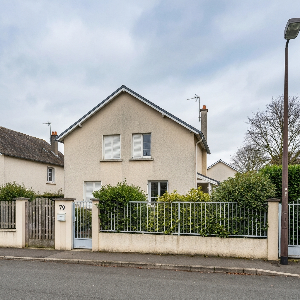 Vue du pavillon à Saint-Léonard 51500 pour estimation