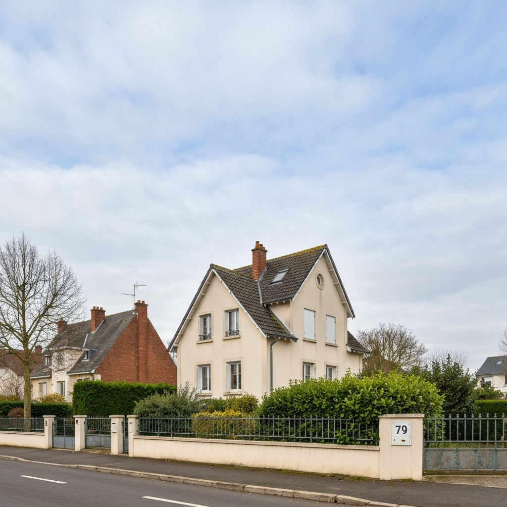 Vue aérienne de Saint-Léonard avec des appartements