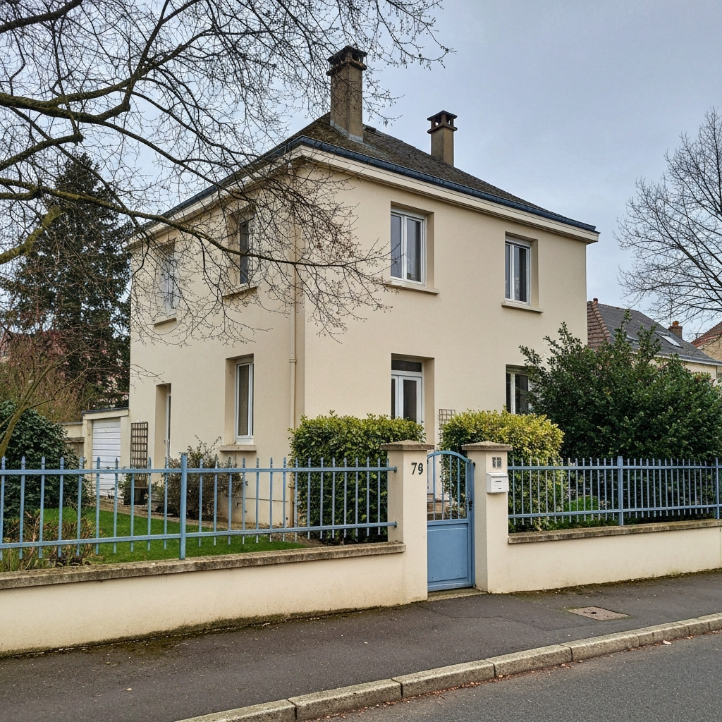 Vue aérienne de terrains à vendre à Taissy 51500